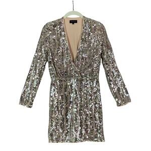 Revolve Claudina Marjorelle Mini Dress in Shimmer Multi Size Small